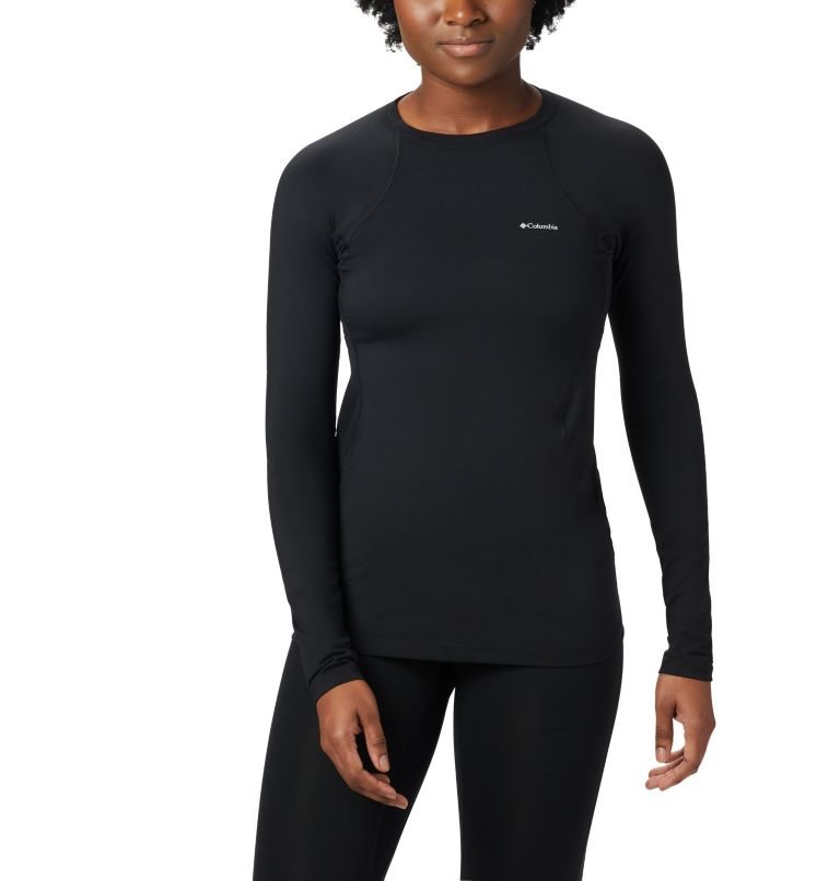 Women\'s Columbia Midweight Stretch Baselayer Long Sleeve Sweatshirts Black | CA-D5A08