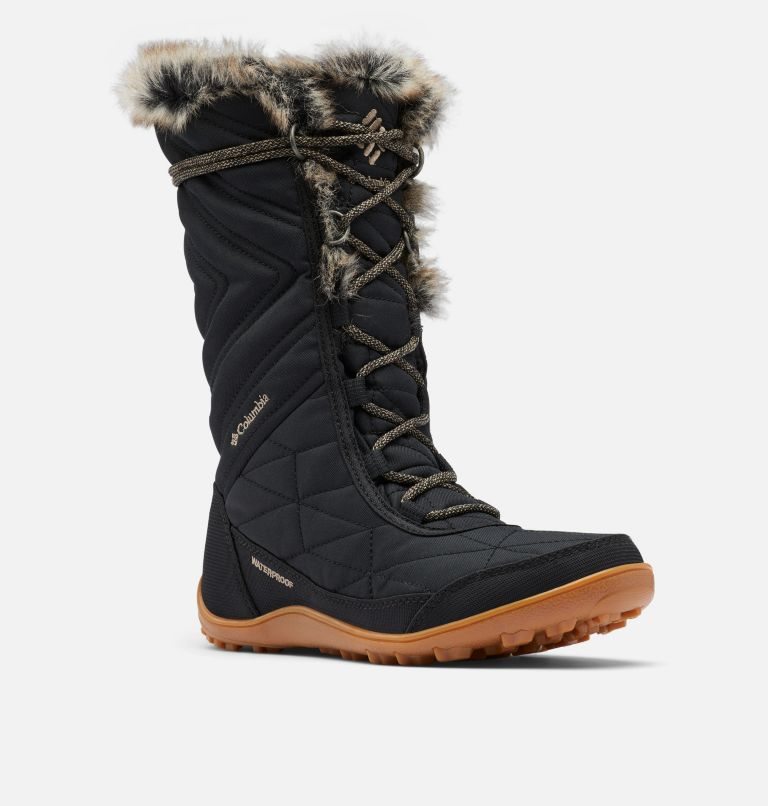 Women's Columbia Minx Mid III Boots Black | CA-J0L35