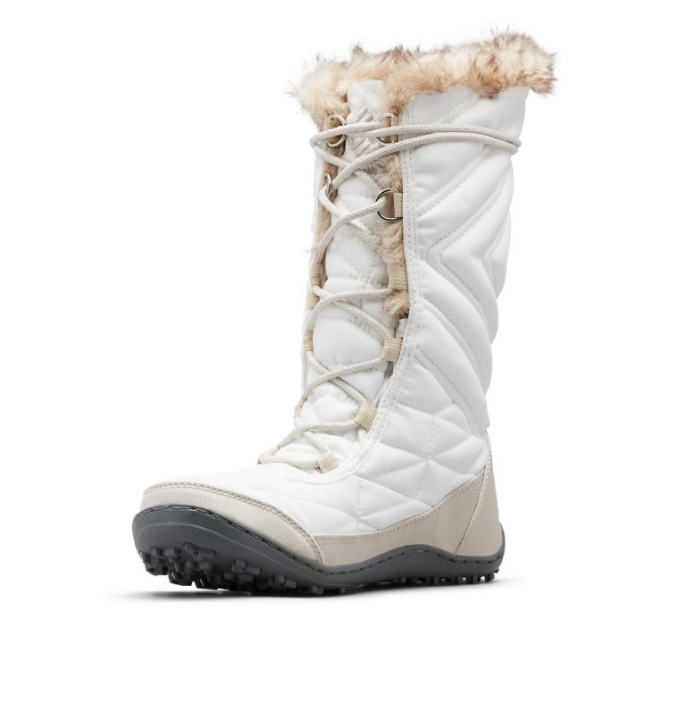 Women's Columbia Minx Mid III Boots White | CA-W853L