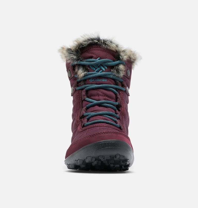 Women's Columbia Minx Shorty III Boots Maroon | CA-R3CL5