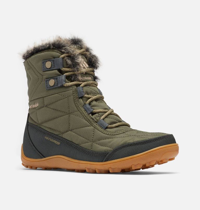 Women's Columbia Minx Shorty III Boots Olive | CA-G1634