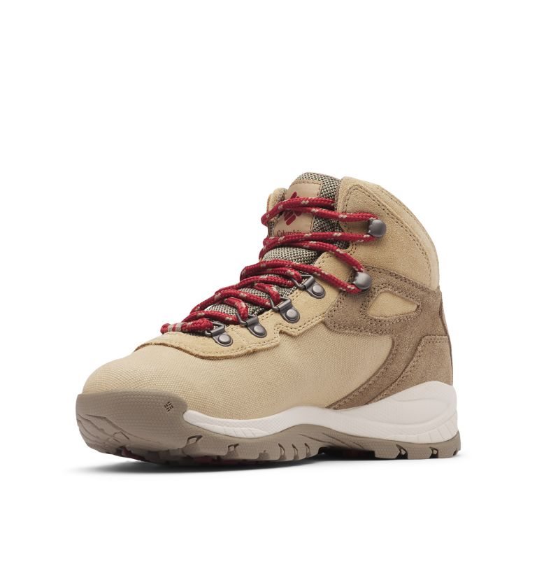 Women's Columbia Newton Ridge Canvas Waterproof Hiking Boots Light Brown | CA-P658C