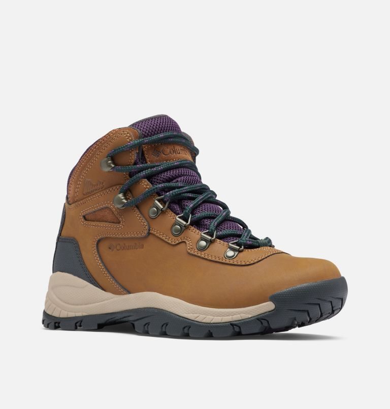 Women's Columbia Newton Ridge Plus Waterproof Hiking Boots Brown | CA-K308L