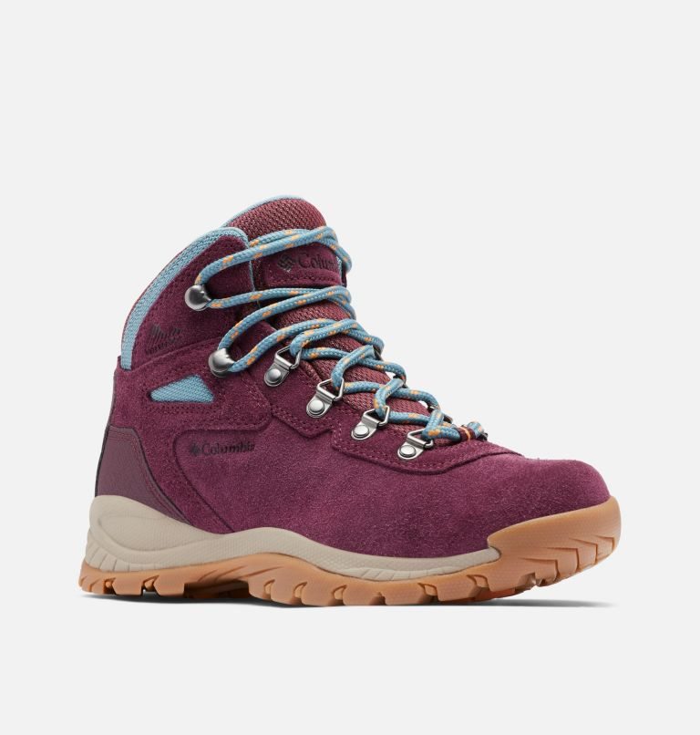 Women's Columbia Newton Ridge Plus Waterproof Amped Hiking Boots Fuchsia | CA-M8063