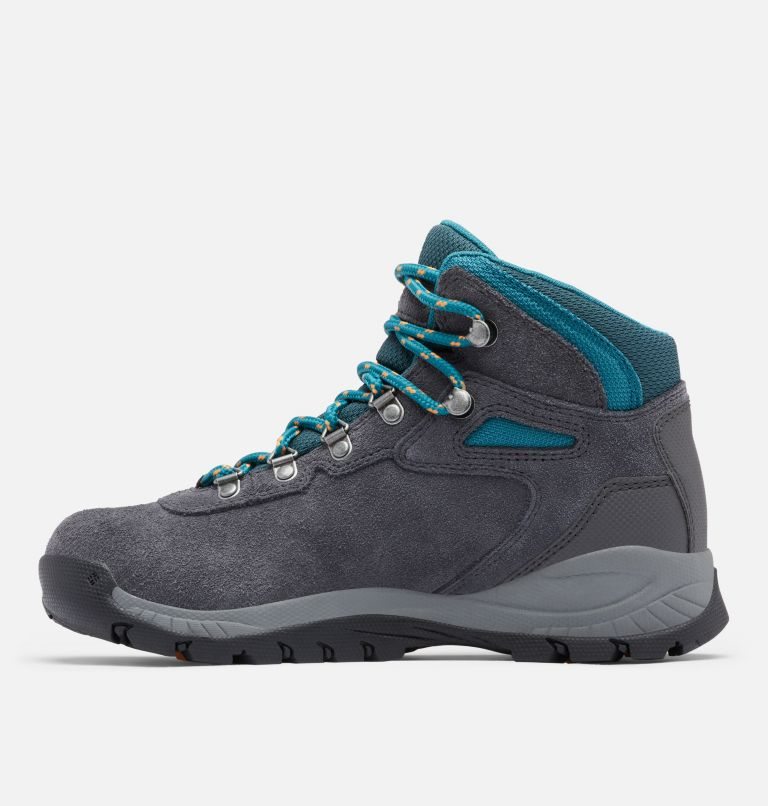 Women's Columbia Newton Ridge Plus Waterproof Amped Hiking Boots Dark Grey / Turquoise | CA-S4L8A