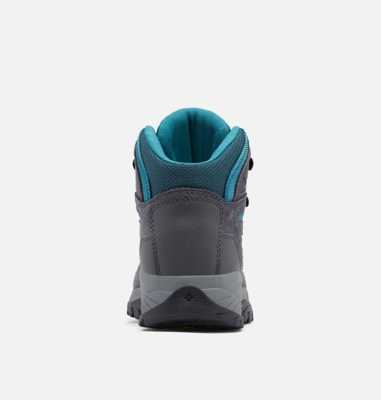 Women's Columbia Newton Ridge Plus Waterproof Amped Hiking Boots Dark Grey / Turquoise | CA-S4L8A