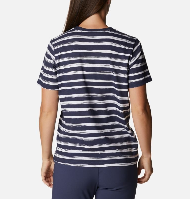 Women's Columbia North Cascades Printed T Shirts Stripe | CA-ML846