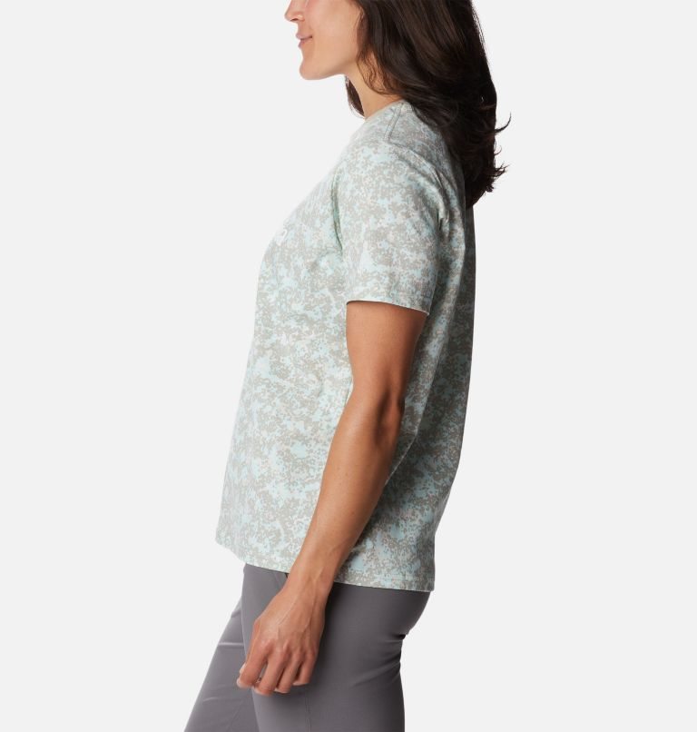 Women's Columbia North Cascades Printed T Shirts Camo | CA-X1365