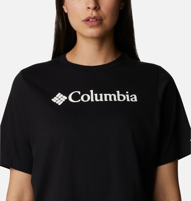 Women's Columbia North Cascades Relaxed T Shirts Black | CA-TC08A