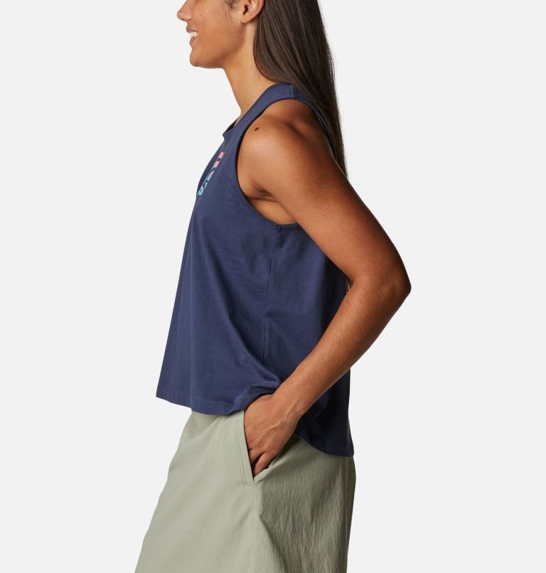 Women's Columbia North Cascades Tanks Navy | CA-F3L04