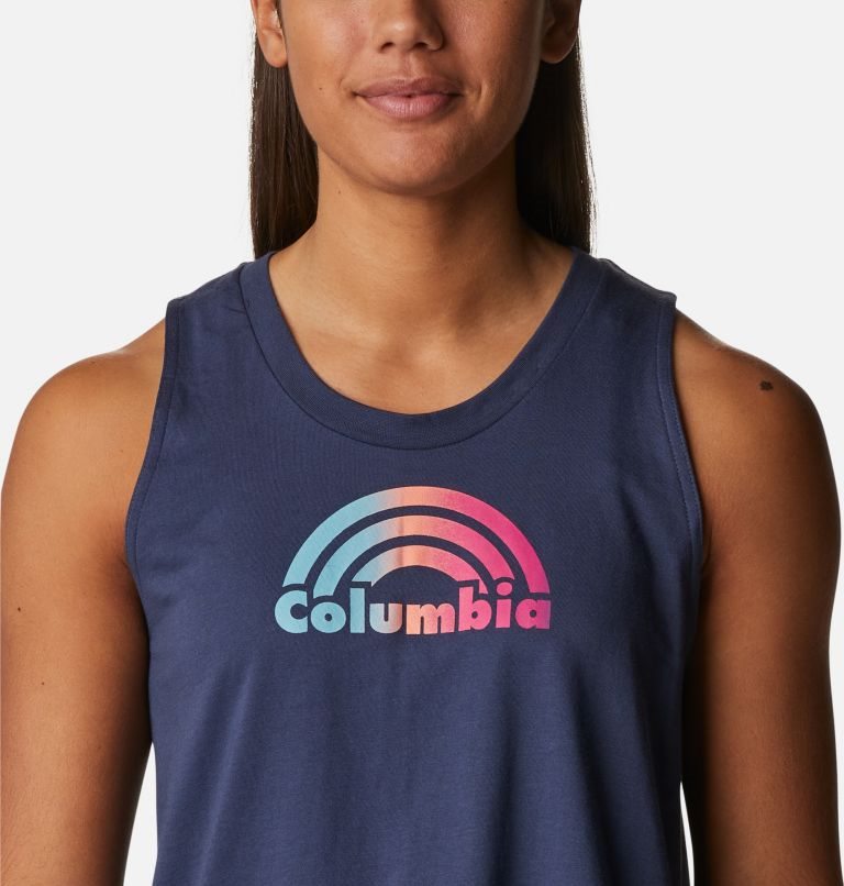 Women's Columbia North Cascades Tanks Navy | CA-F3L04