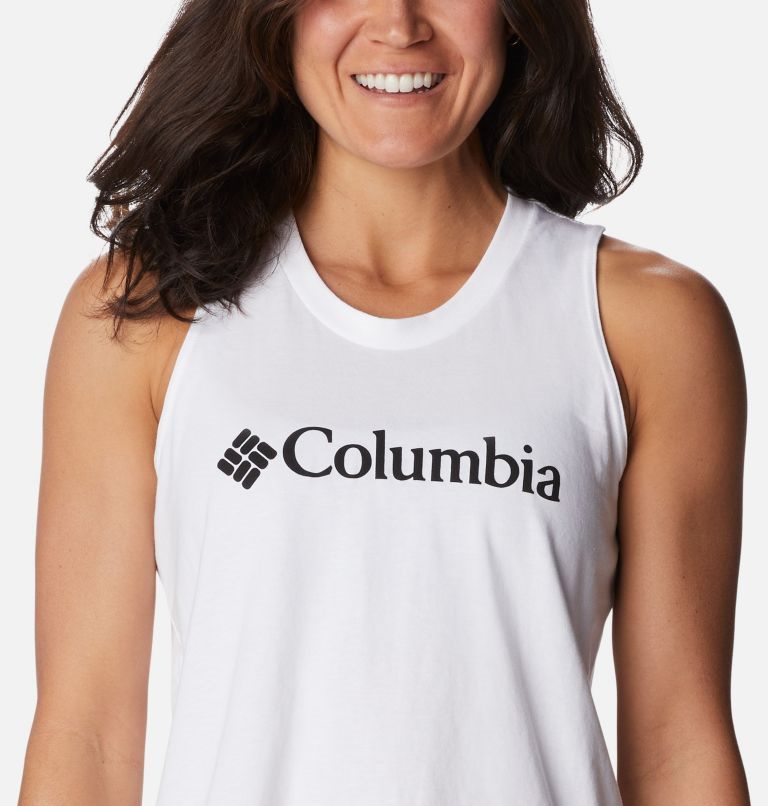 Women's Columbia North Cascades Tanks White | CA-M4C85