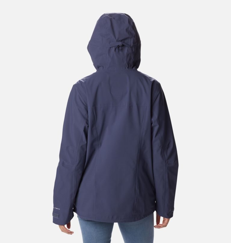 Women's Columbia Omni-Tech Ampli-Dry Shell Jackets Navy | CA-E46L0