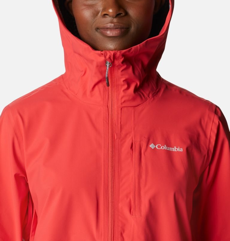 Women's Columbia Omni-Tech Ampli-Dry Shell Jackets Red | CA-F6514