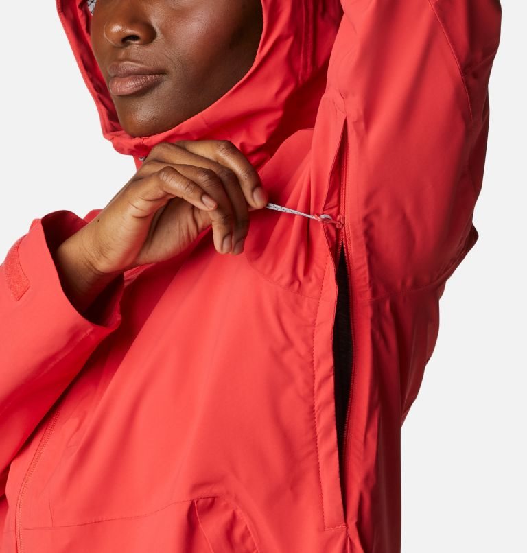 Women's Columbia Omni-Tech Ampli-Dry Shell Jackets Red | CA-F6514