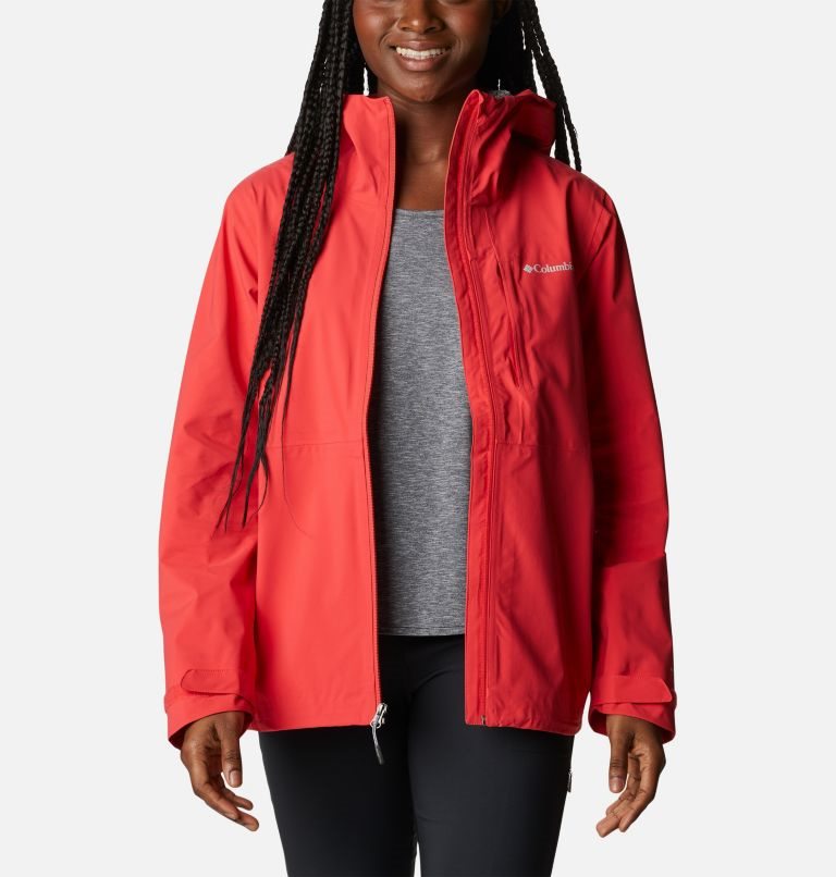 Women's Columbia Omni-Tech Ampli-Dry Shell Jackets Red | CA-F6514