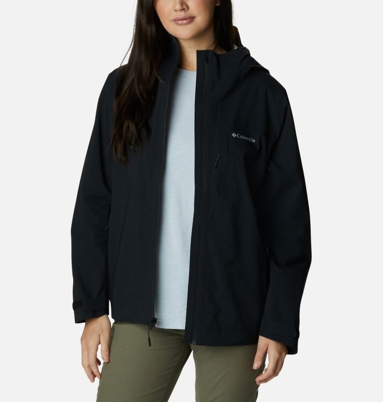 Women's Columbia Omni-Tech Ampli-Dry Shell Jackets Black | CA-V81L3