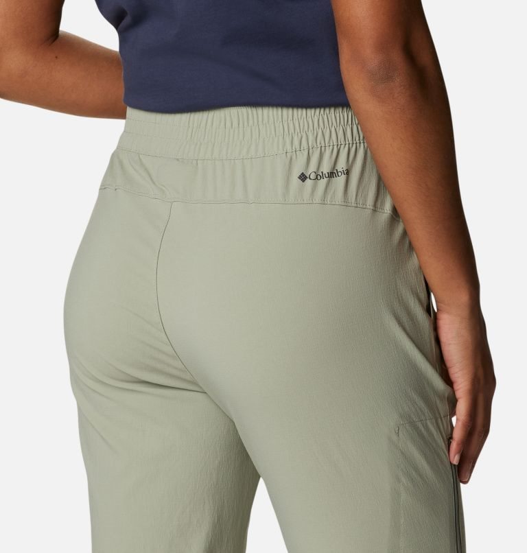 Women's Columbia On The Go Pants Olive | CA-T04C3