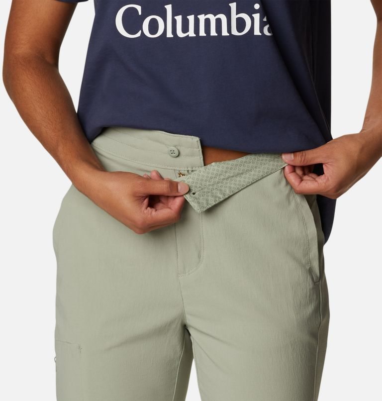 Women's Columbia On The Go Pants Olive | CA-T04C3