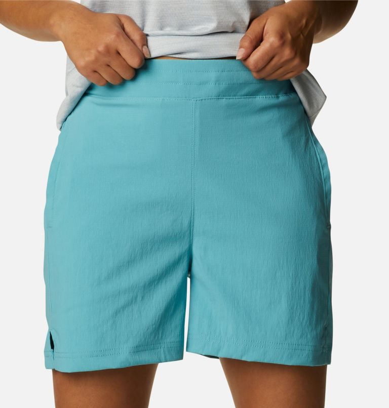 Women's Columbia On The Go Shorts Turquoise | CA-K03A8