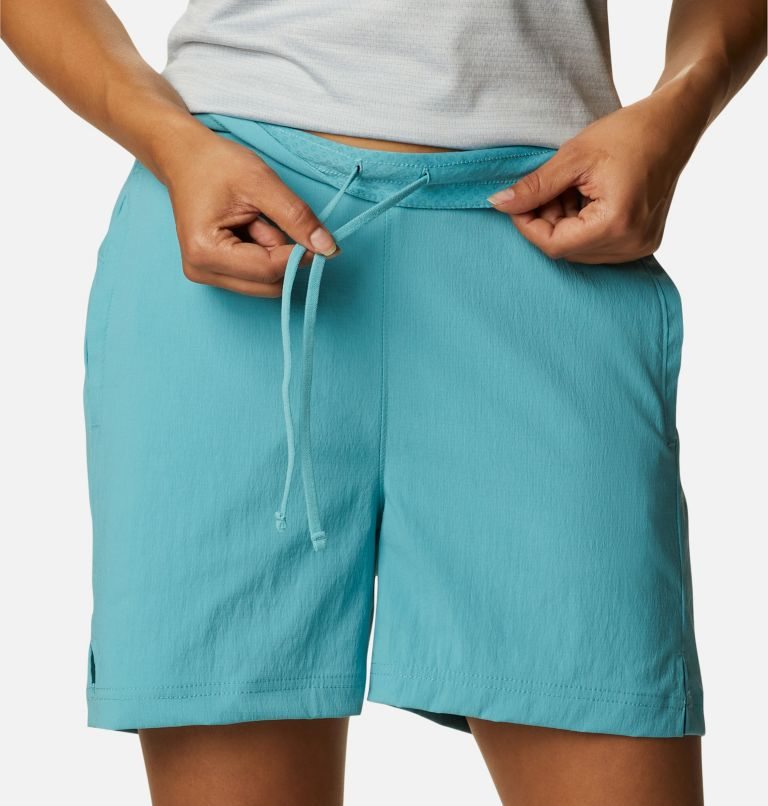 Women's Columbia On The Go Shorts Turquoise | CA-K03A8