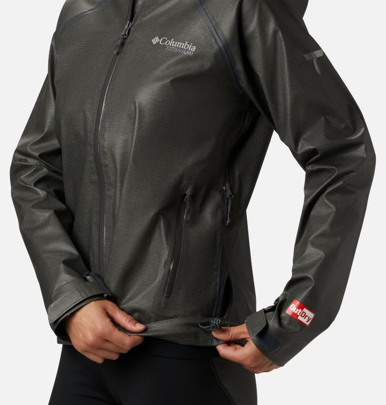 Women's Columbia OutDry Ex Reign Rain Jackets Black | CA-K851C