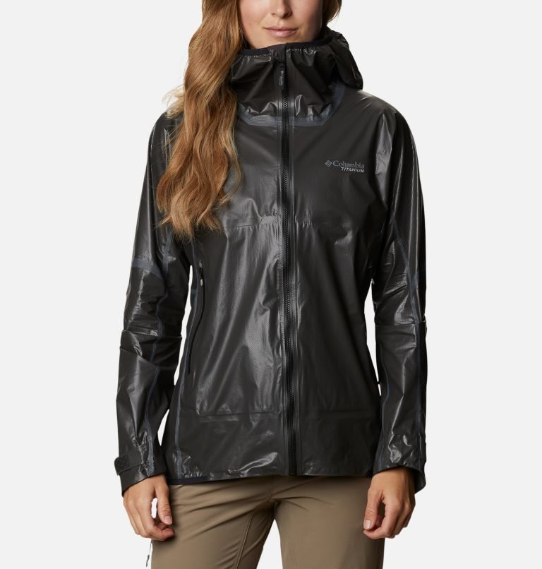 Women\'s Columbia OutDry Extreme NanoLite Shell Jackets Black | CA-C3406