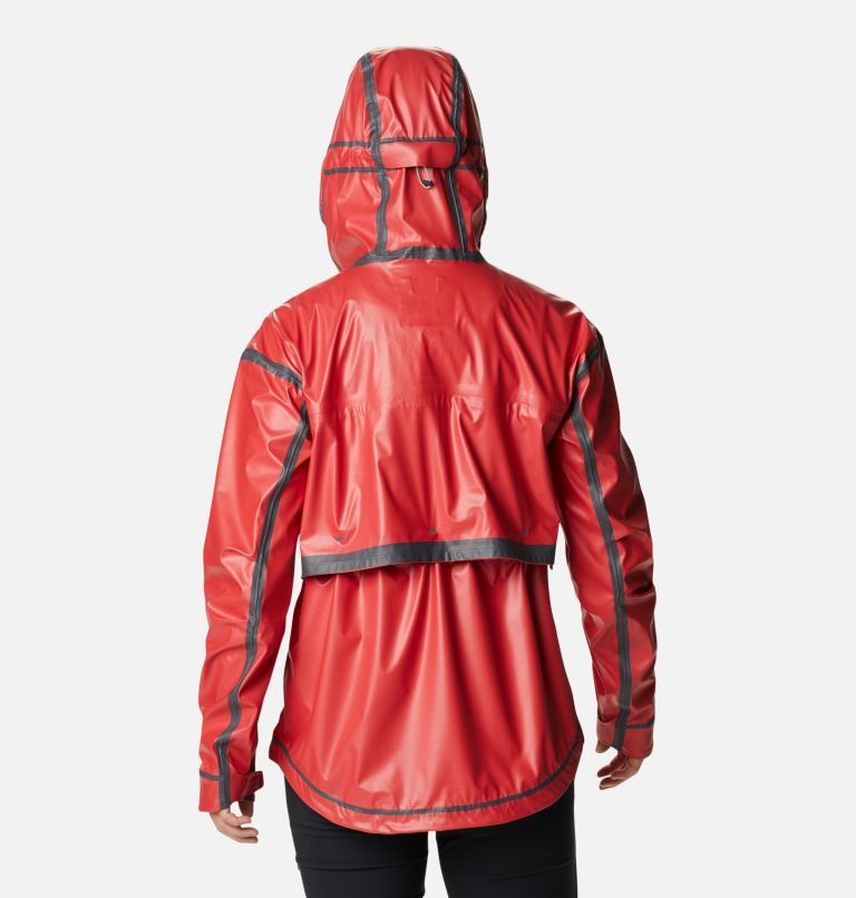 Women's Columbia OutDry Extreme Wildrain Shell Rain Jackets Red | CA-I6104