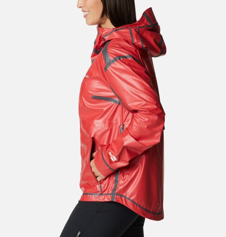 Women's Columbia OutDry Extreme Wildrain Shell Rain Jackets Red | CA-I6104