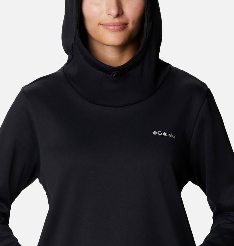 Women's Columbia Out-Shield Dry Fleece Hoodie Black | CA-O8LA5