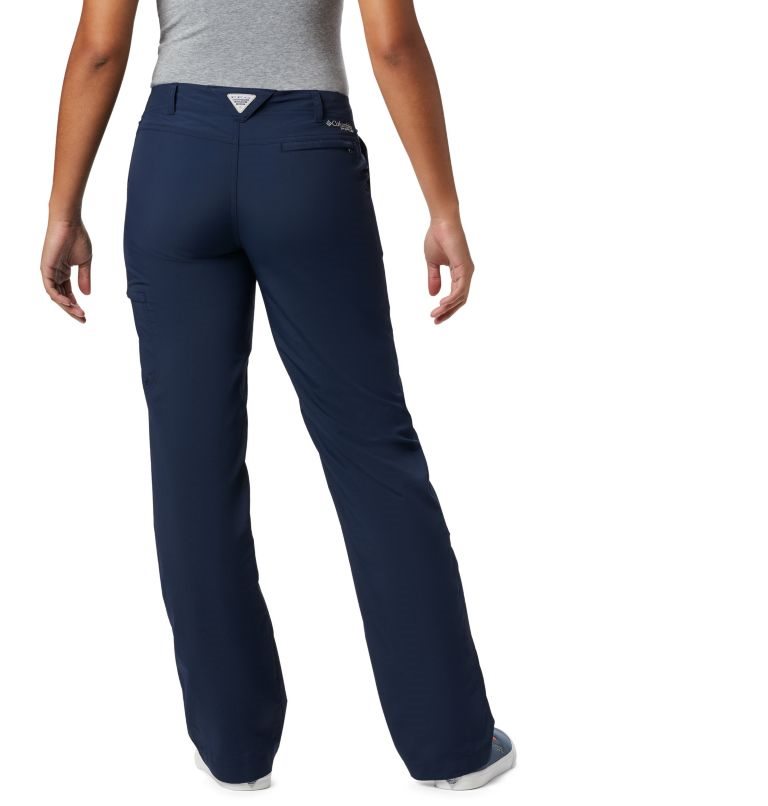 Women's Columbia PFG Aruba Roll Up Pants Navy | CA-P0C54