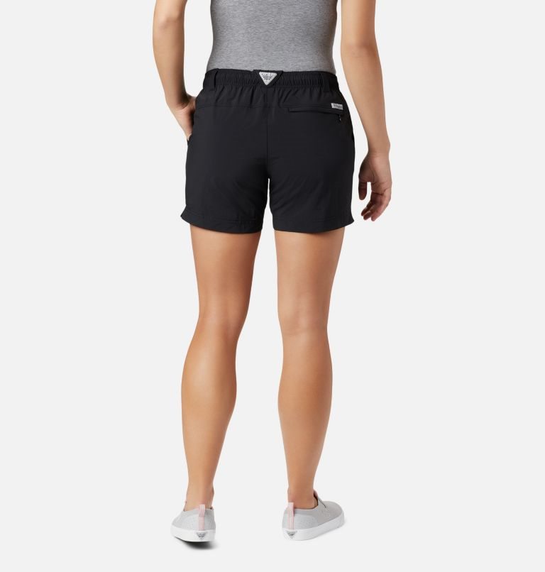 Women's Columbia PFG Backcast Water Shorts Black | CA-C4563