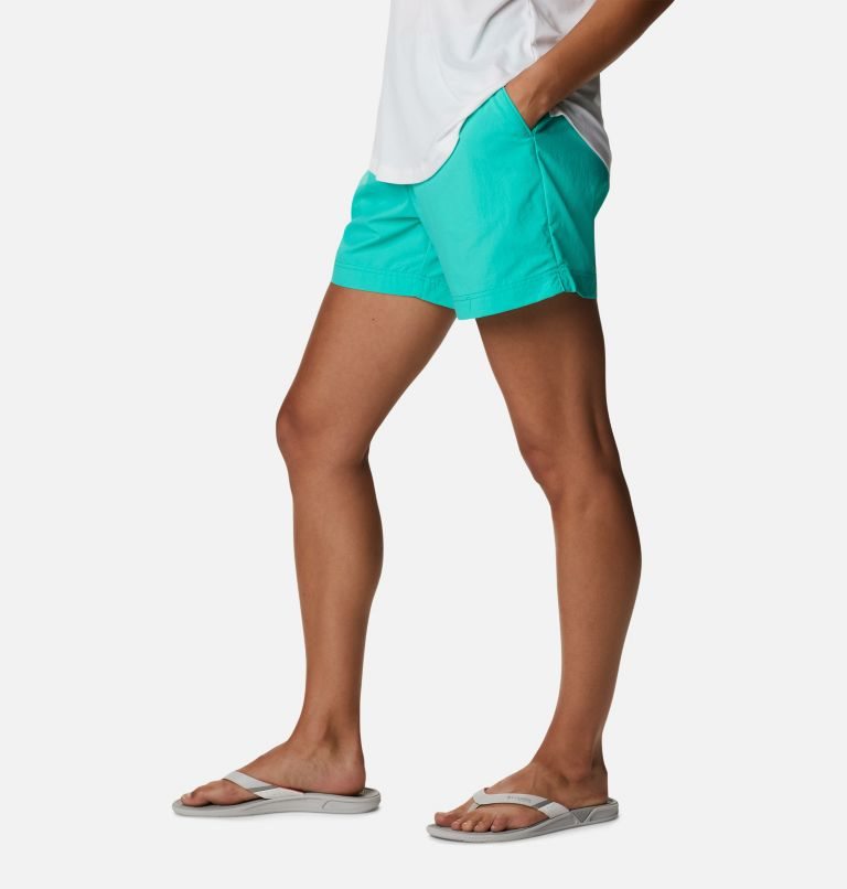 Women's Columbia PFG Backcast Water Shorts Turquoise | CA-H5603