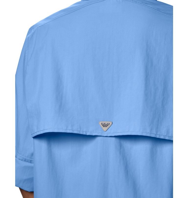 Women's Columbia PFG Bahama Long Sleeve Shirts Blue | CA-G5130