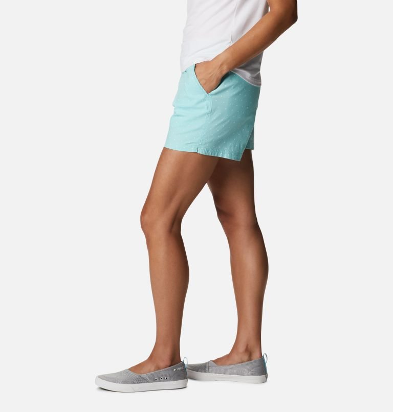 Women's Columbia PFG Bonehead Stretch Shorts Turquoise | CA-D46L0