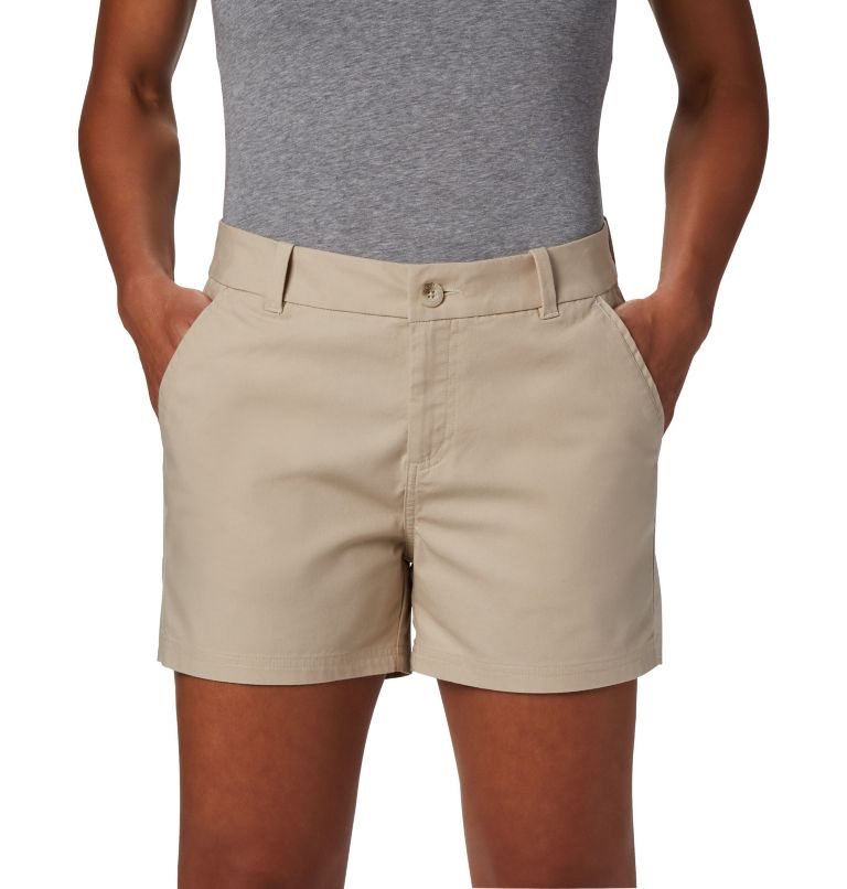 Women's Columbia PFG Bonehead Stretch Shorts Khaki | CA-F4C31