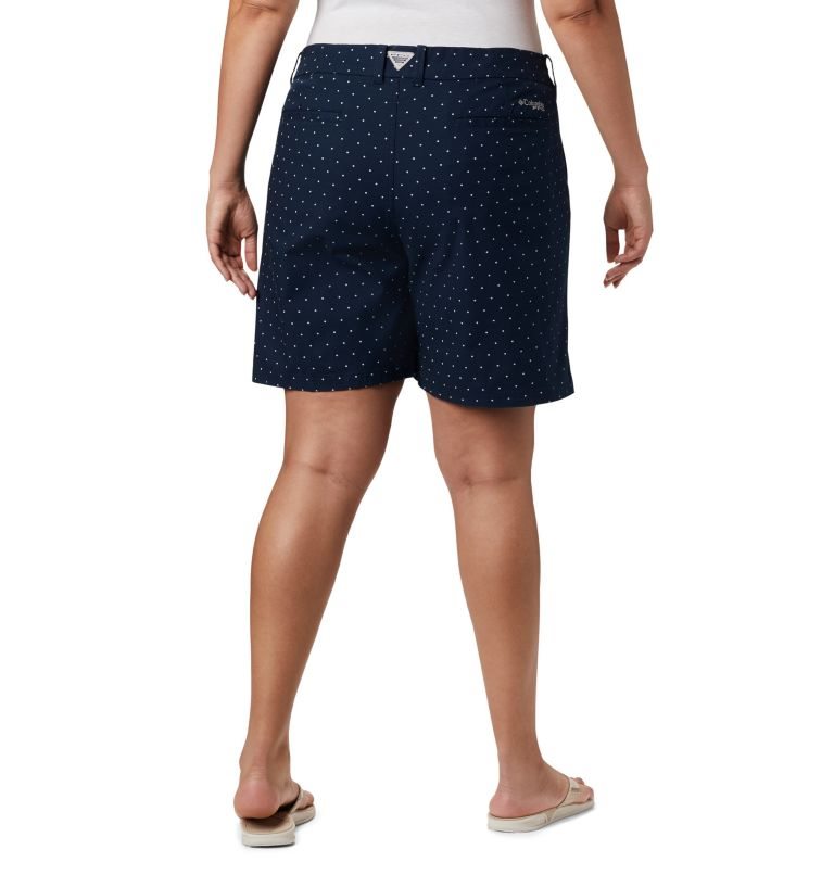 Women's Columbia PFG Bonehead Stretch Shorts Navy | CA-S436C