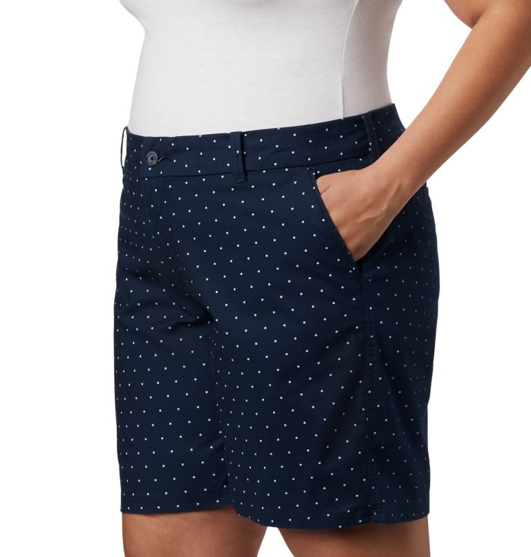 Women's Columbia PFG Bonehead Stretch Shorts Navy | CA-S436C