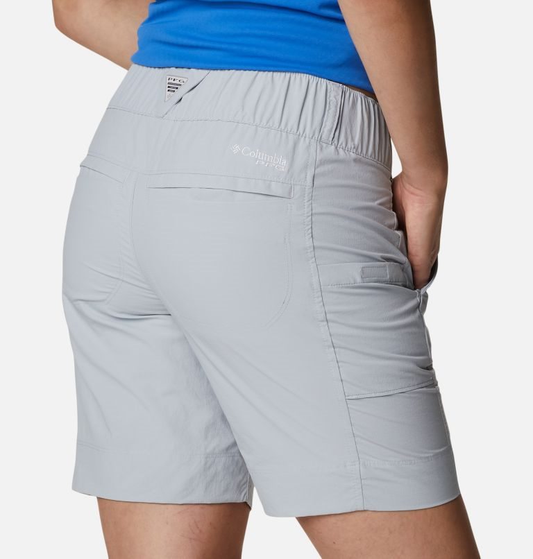 Women's Columbia PFG Cast and Release Shorts Light Grey | CA-E54C3