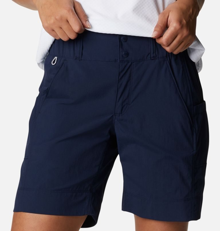 Women's Columbia PFG Cast and Release Shorts Navy | CA-J45AL