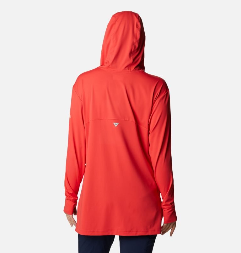 Women's Columbia PFG Freezer Cover Up II Hoodie Red | CA-C041C