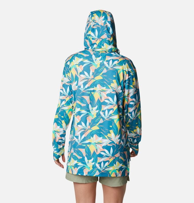 Women's Columbia PFG Freezer Cover Up II Hoodie Turquoise | CA-C35C8