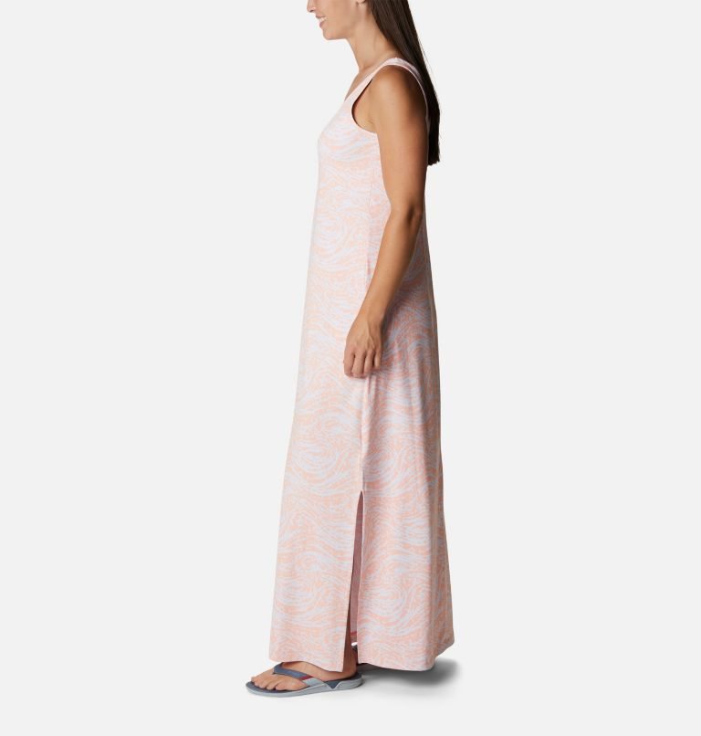 Women's Columbia PFG Freezer Maxi Dress Pink | CA-H5801