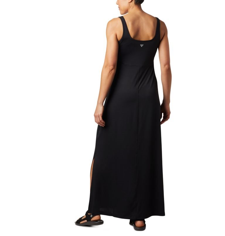 Women's Columbia PFG Freezer Maxi Dress Black | CA-I31AL