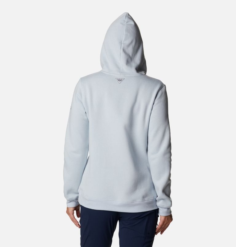 Women's Columbia PFG Slack Water Graphic Hoodie Light Grey | CA-R4803