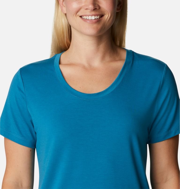 Women's Columbia PFG Slack Water Knit II T Shirts Blue | CA-J0815