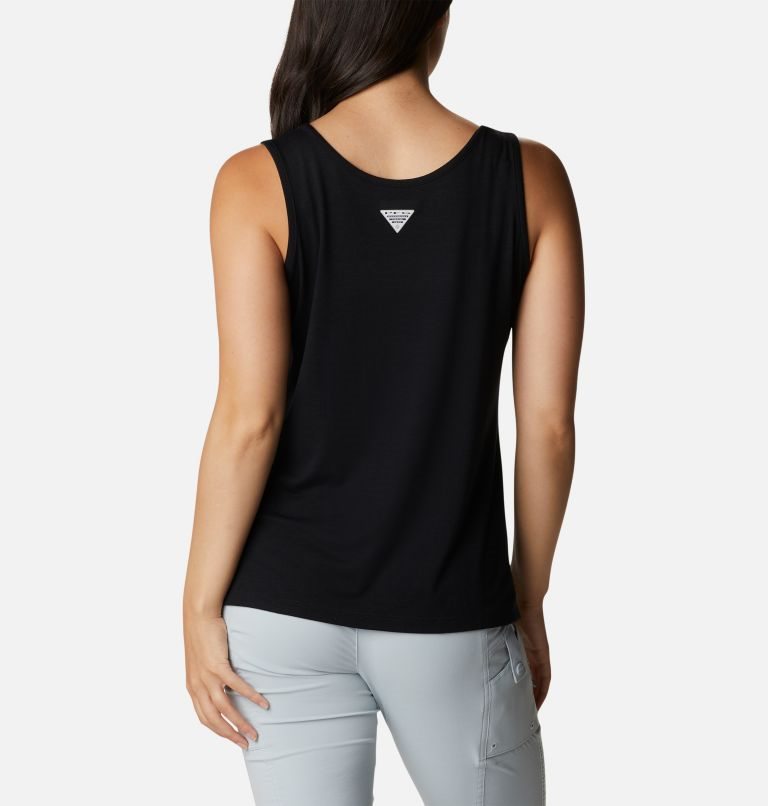 Women's Columbia PFG Slack Water Knit II Tanks Black | CA-N3CL0