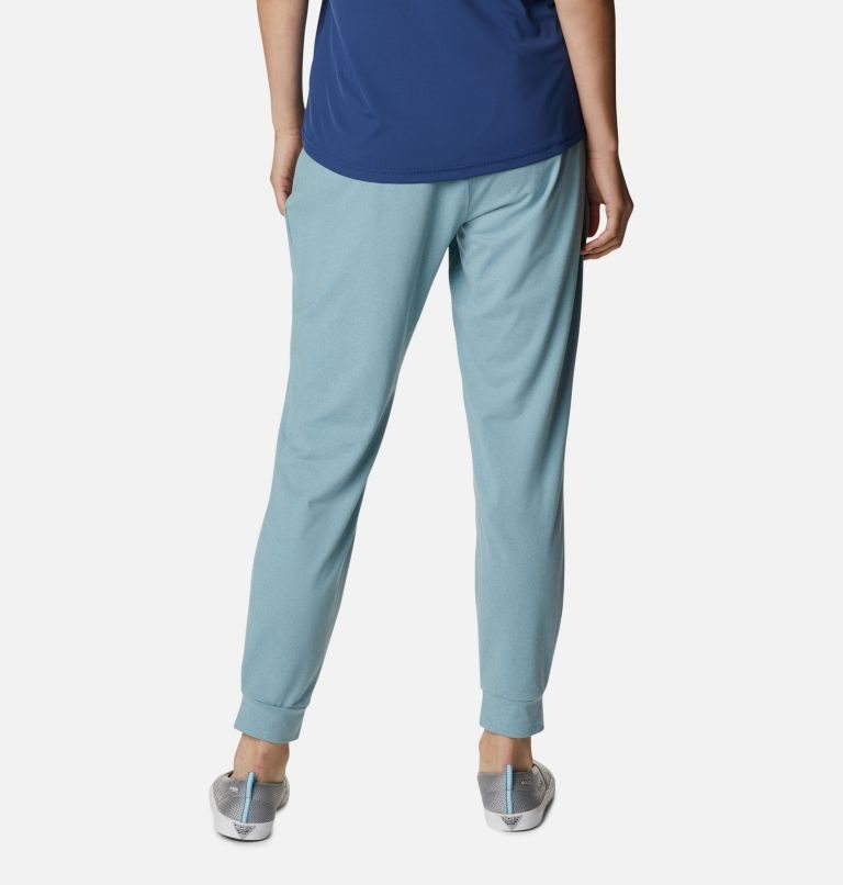 Women's Columbia PFG Slack Water Knit Jogger Turquoise | CA-C3450