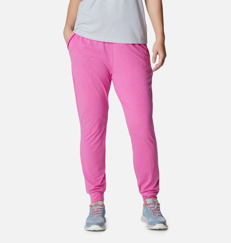 Women\'s Columbia PFG Slack Water Knit Jogger Pink | CA-CC38A