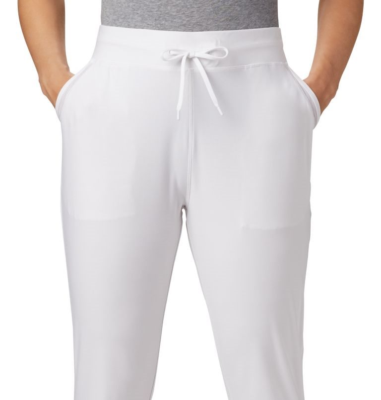 Women's Columbia PFG Slack Water Knit Jogger White | CA-O08C4